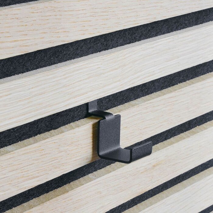 Dulimex Set of 2 black hooks for acoustic panels