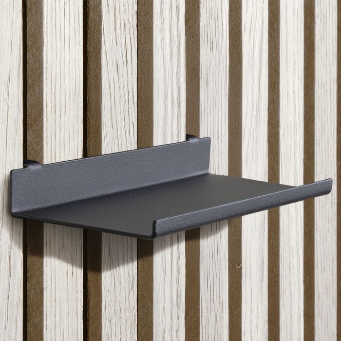 Dulimex Zwarte wandplank voor akoestisch paneel 200 mm