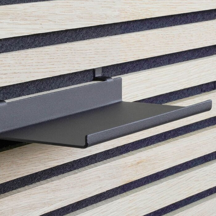 Dulimex Black wall shelf for acoustic panel 200 mm