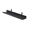 Dulimex Black wall shelf with hooks for acoustic panel