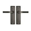 DKS Anthracite gray door handles EDGE on short backplate with handle Block
