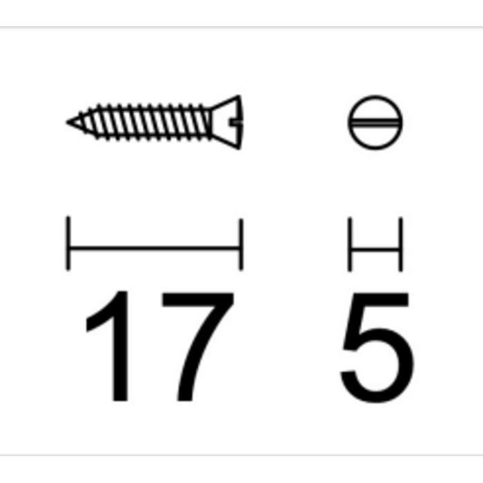 HDD Screw door handle white HDD