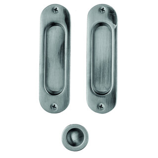 HDD Bol à porte coulissante FRA ovale par set aspect inox