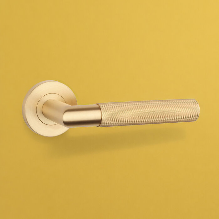 STERK Solid door handles OVAL 1742 PRO 8mm from the brand "STERK" - Class 4 - matt gold