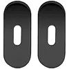 Artitec Pair of black oval key plates