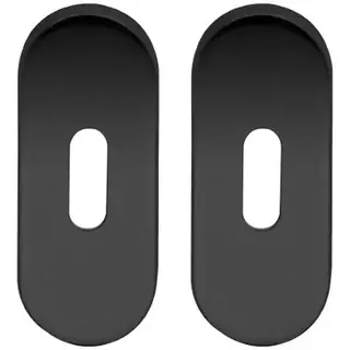 Artitec Paire de plaques de clés ovales noires