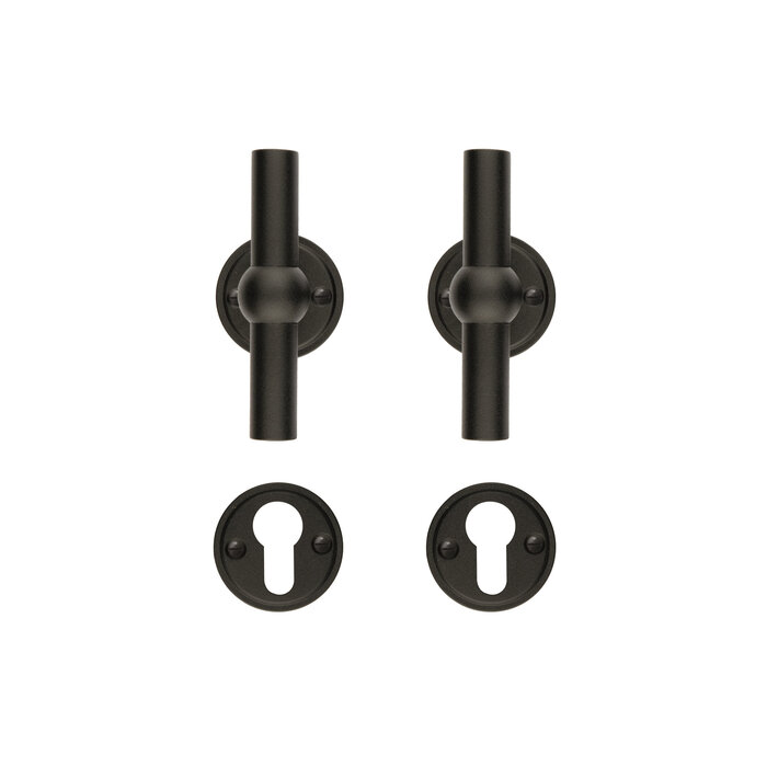 HDD Schwarze Türgriffe PETANA T+T – UV-Strukturlack