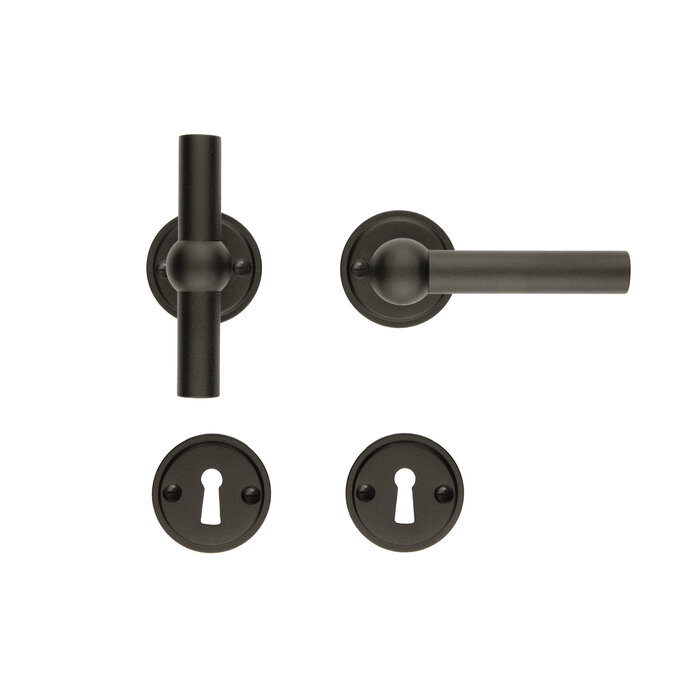 HDD Poignées de porte noires PETANA T+L - laque texturée UV