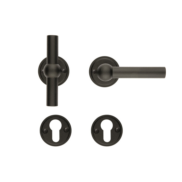 HDD Black door handles PETANA T+L - with UV textured lacquer