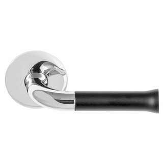 Formani Door handles NOUR EV101/64 - Polished stainless steel/matte black
