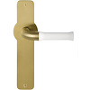 Formani Deurklinken NOUR EV100P210SFC op schild - mat goud PVD/Wit