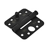 Dulimex Slide bearing hinge round corners 3 mm 89x89 mm SKG***® black - universal