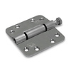 Dulimex Charnière à glissière galvanisée 89 x 89 mm à angles arrondis - universelle
