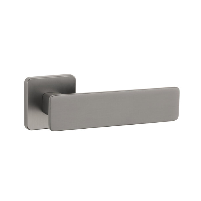 Aprile Poignées de porte Solid APRILE prestige NOEMIA, carrées légèrement arrondies, 52 x 52 x 7 mm, graphite