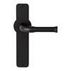Formani Door handles NOUR EV100P210SFC on plate - matt black