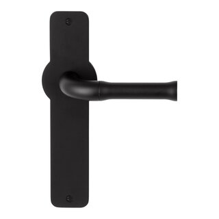 Formani Door handles NOUR EV100P210SFC on plate - matt black