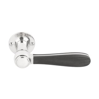 Formani Door handles BOSCO LZ100-G - Black/polished stainless steel