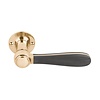 Formani Door handles BOSCO LZ100-G - Black/brass unlacquered