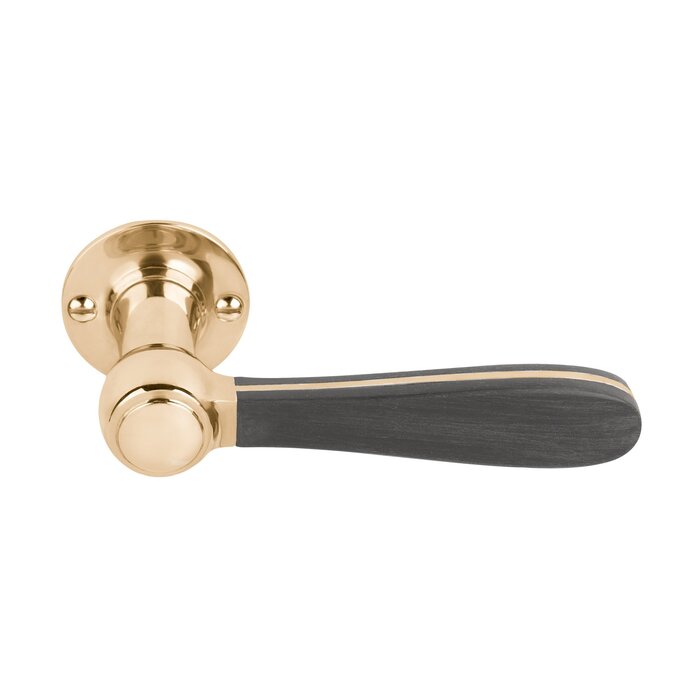 Formani Formani door handles BOSCO LZ100-G - Black/brass unlacquered