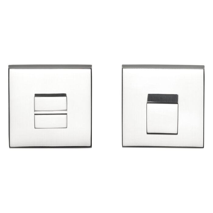 Formani Square toilet set Square LSQWC50 polished stainless steel