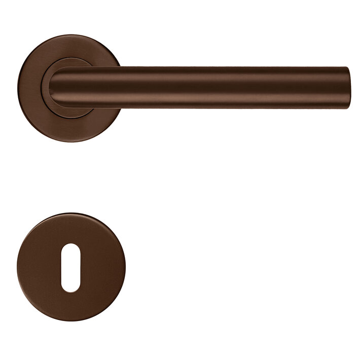 HDD Matt bronze door handles I - SHAPE 19mm