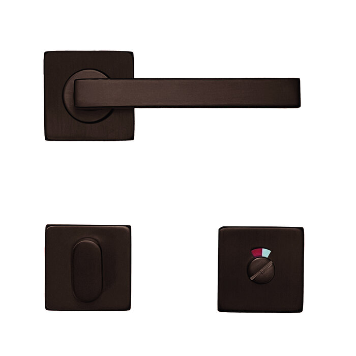 HDD Matt bronze door handles KUBIC SHAPE 16 mm