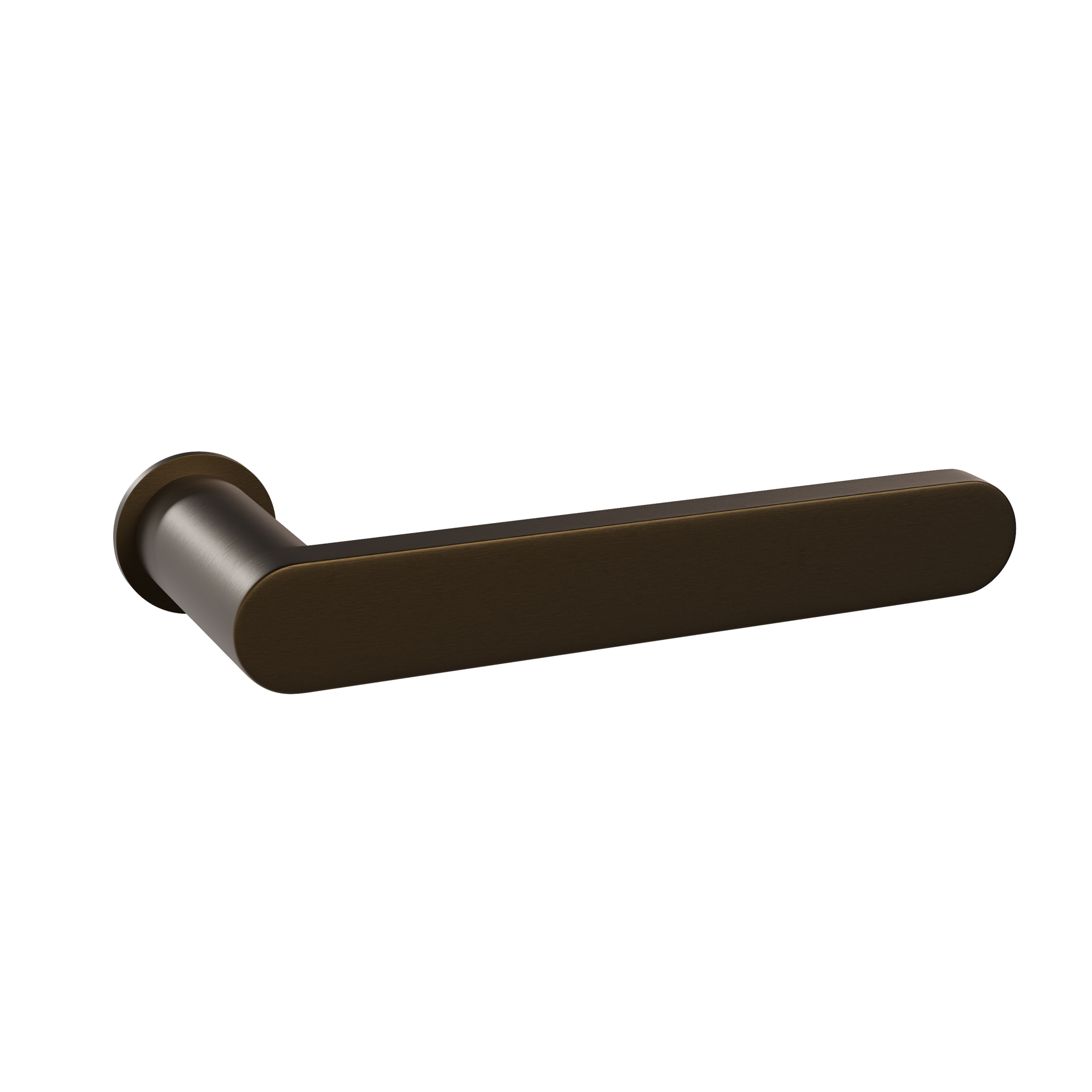 HDD Poignées de porte minimalistes en bronze mat. Construction minimaliste avec rosace minimaliste Ø 25 mm