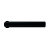 HDD Black door handles I-Shape 19 mm - Minimalist rosette Ø 25 mm