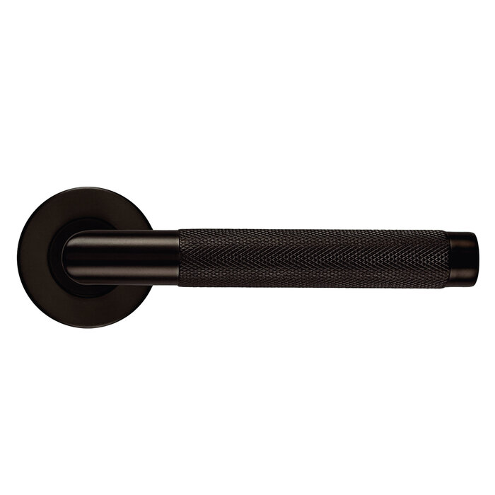 HDD Mat bronzen deurklinken HASHTAG op rond rozet Ø 53 mm