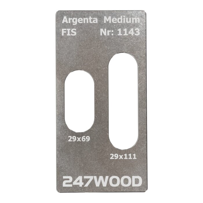 247WOOD  Inlegplaat ARGENTA MEDIUM  111x29 - KUBICA K6700 - 247WOOD