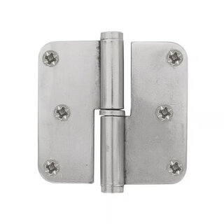 Dauby Hinge PRE33 matt white bronze (WBS) 80x80x2.5 mm