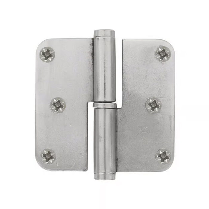 Dauby Hinge PRE33 matt white bronze (WBS) Belgian right, DIN left 80x80x2.5 mm