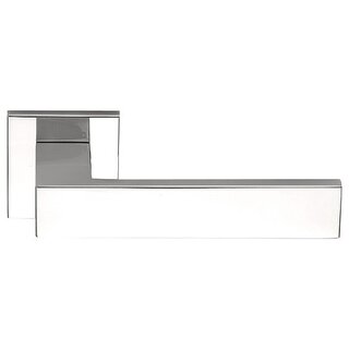 Formani Door handles Square LSQIV-G spring-loaded square - polished stainless steel