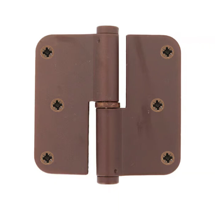 Dauby Hinge PRE33 rust epoxy Belgian right, DIN left 80x80x2.5 mm