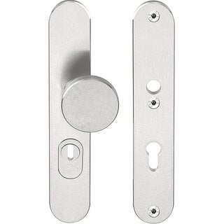 Formani solid safety shields with core pull protection knob/crank SKG*** PC72 matt stainless steel