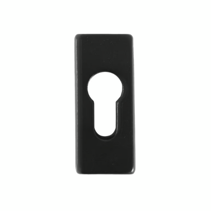 Dauby Rosette de sécurité rectangulaire noire Dauby (N)