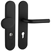 Artitec Poignée de porte de sécurité SKG*** bouton/poignée de porte L - Noir - PC 72 ou 92 mm