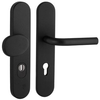 Artitec Security door fitting on shield SKG*** knob/door handle L - Black - PC 72 or 92 mm