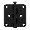 Intersteel Black ball hinge rounded 76x76x2.5mm stainless steel