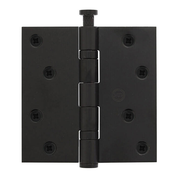 Intersteel Black ball hinge straight 3.5" 89x89x2.5mm stainless steel