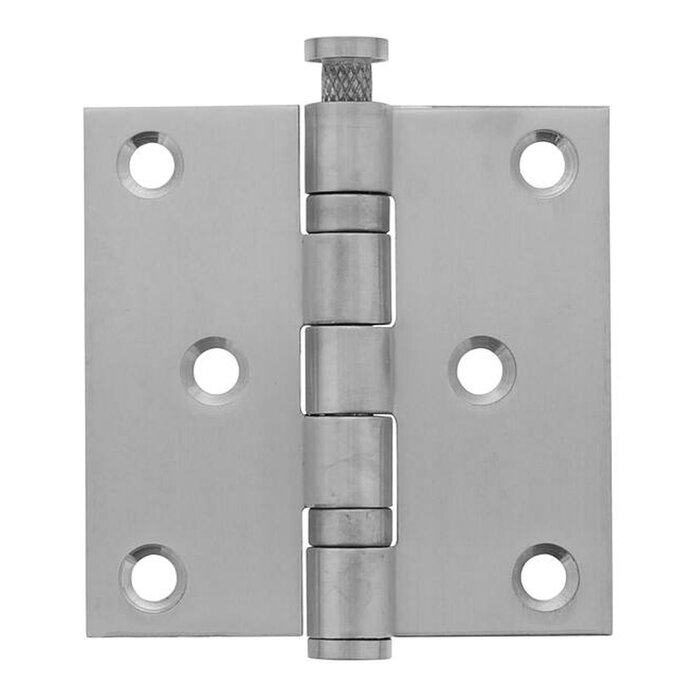 Intersteel Charnière à billes droite 3"" 76x76x2,5 (3"") acier inoxydable 304