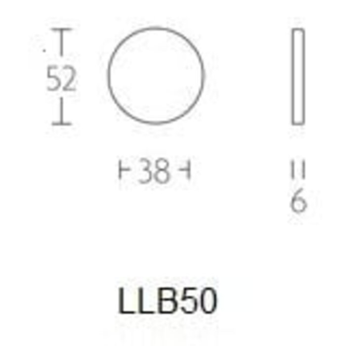 Formani 1 x Plaque vierge Basics LBB50 6 mm d'épaisseur - Bronze