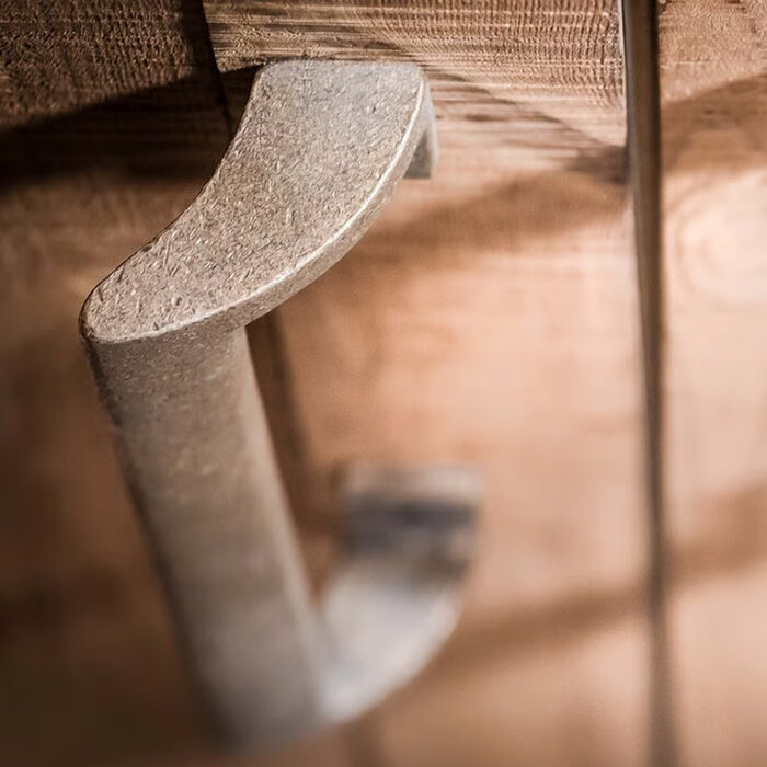 Dauby Poignée de porte PMAF bronze brut (RB) 230 ou 300 mm