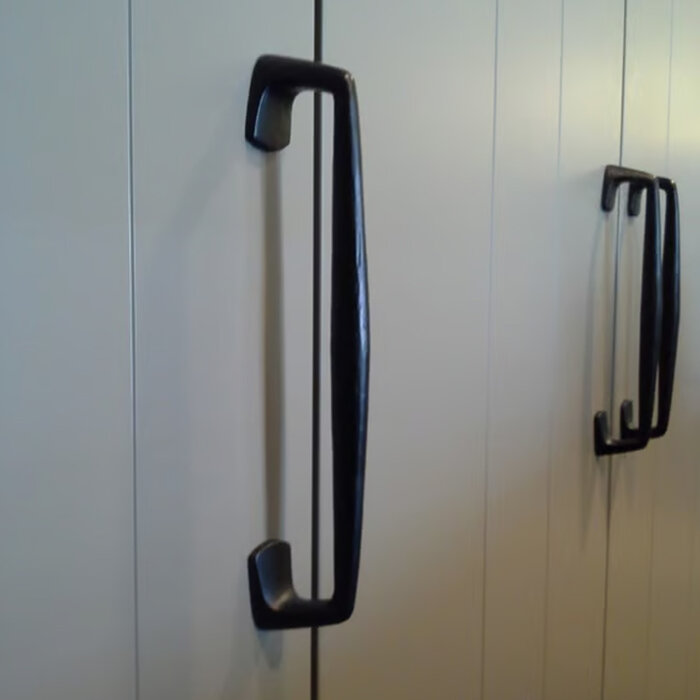 Dauby Poignée de porte Dauby Pure® PMC 300 mm en fer vieilli noir (VO)