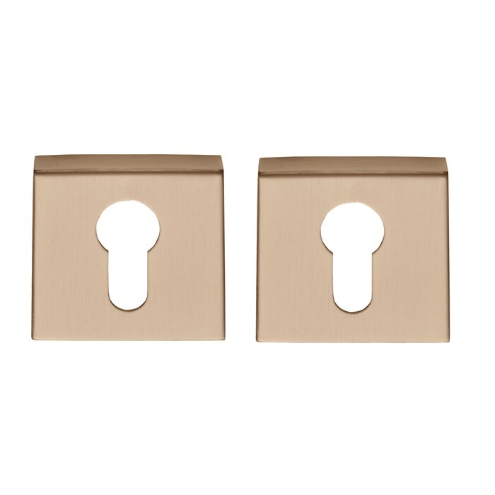 Formani Paar cilinderplaatjes Basics BSQ Y53 BL - PVD licht brons