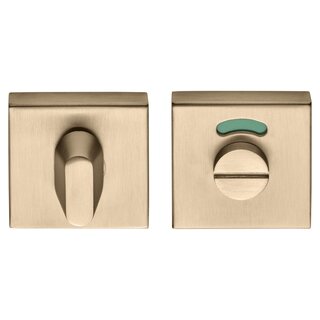 Formani Quadratisches WC-Set BSQWC53 BL – PVD-beschichtet, hellbronze – mit Anzeige