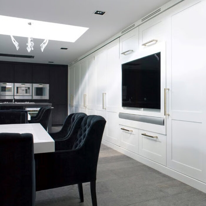 Dauby Dauby PPH door handle – white bronze (WB) 350 mm - through mounting