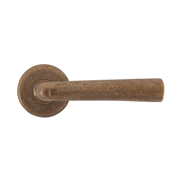 Dauby Poignée de porte Dauby Pure® PH1925-50 sur rosace en bronze brut (RB)