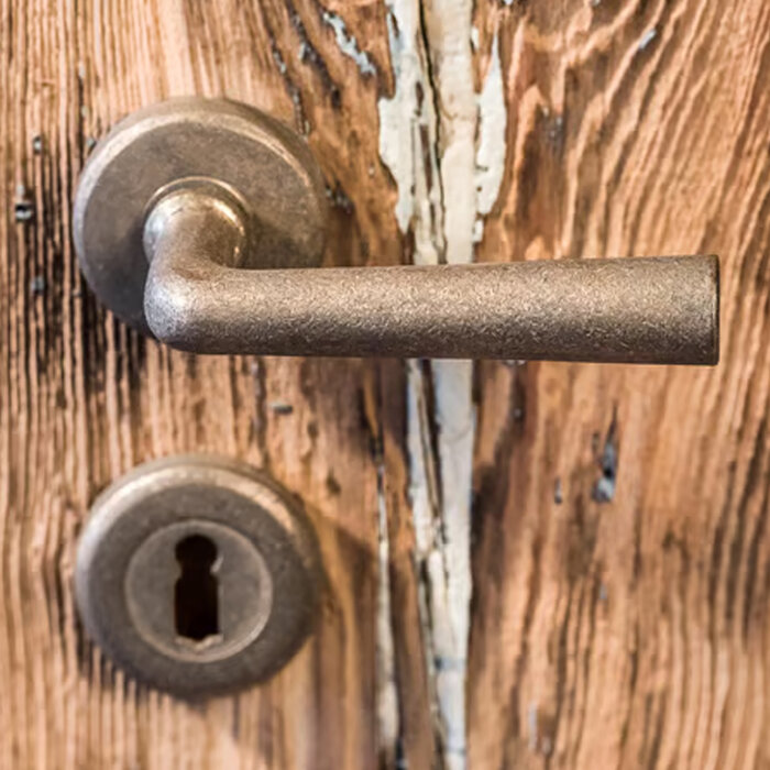 Dauby Dauby Pure® PH1925-50 deurklink op rozet in ruw brons (RB)