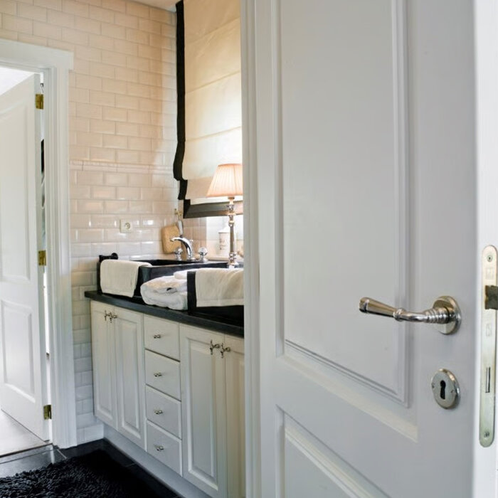 Dauby Dauby Pure deurklink PH1830 / 50R op rond rozet – wit brons (WB)